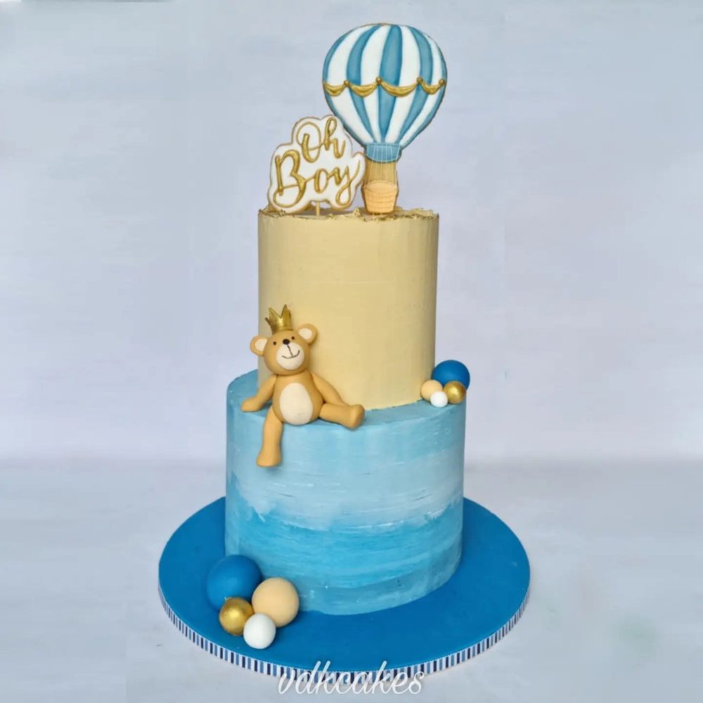 Hot Air Balloon Baby Shower by VDK Cakes