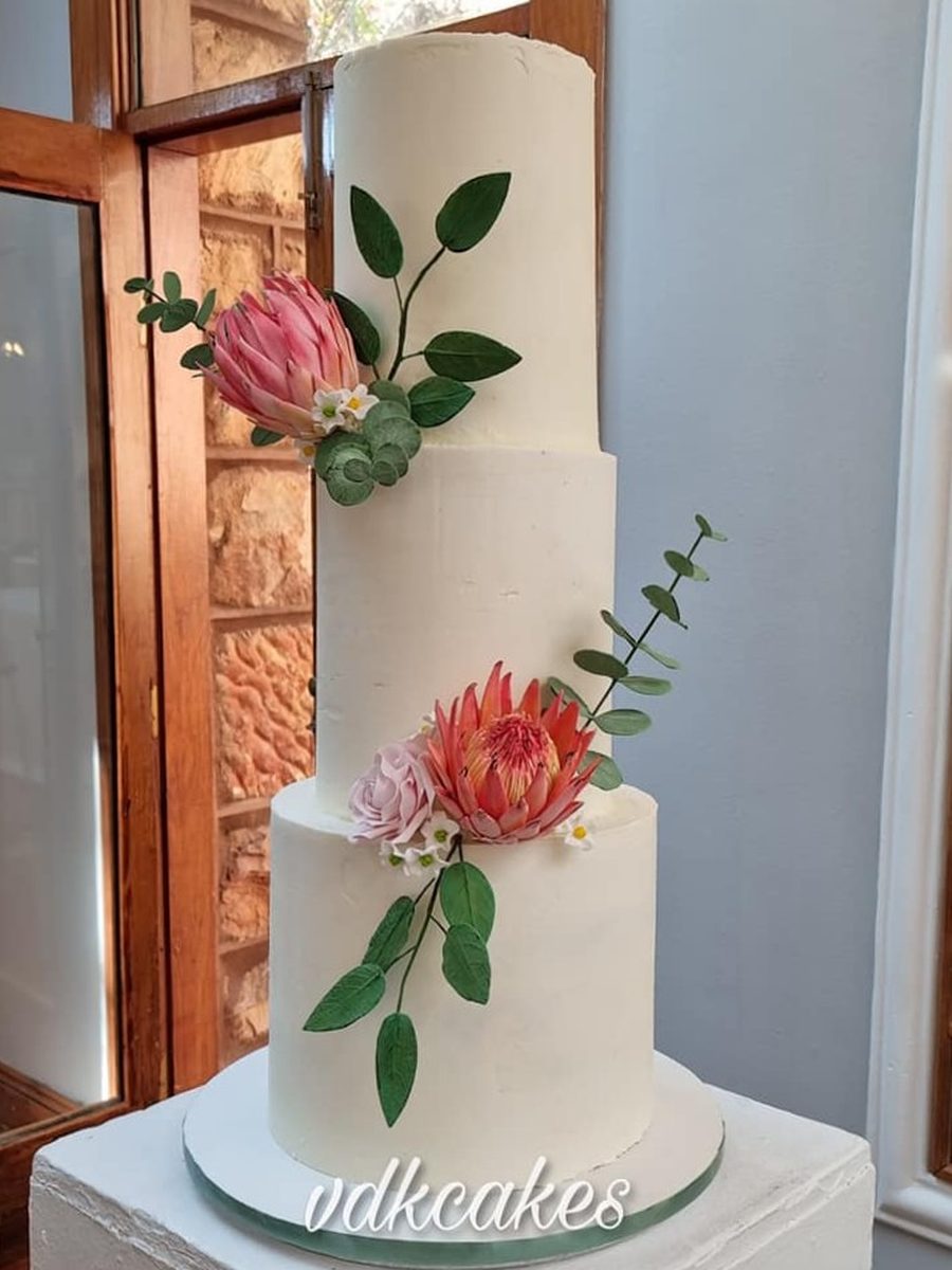 Protea Wedding Cake by VDK Cakes